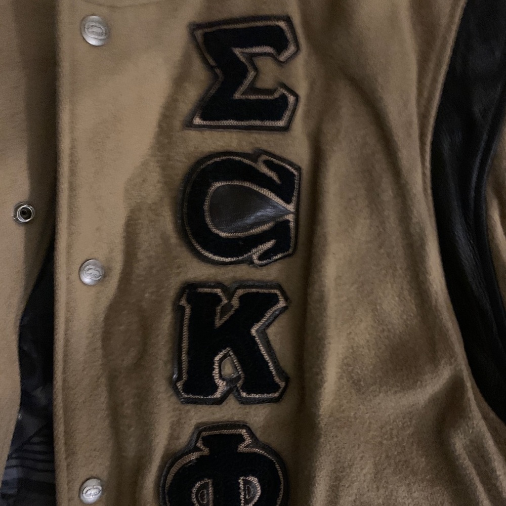 Marc Ecko Wool Leather Varsity Alumni Jkt - image 3